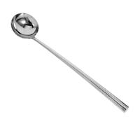 Zerodeko Thickened Stainless Steel Cooking Spoon for Home and Restaurant Use Kitchen Utensil Ladle Practical Wok Ladle for Professional Chefs and Personal Cooking Silver Finish