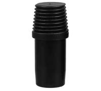 Zerodeko Threaded Broom Handle Adapter Black Metal Pole Adapter Thread Tip Replacement for Mop and Broom Handles Suitable for Extension Poles and Painting Tools