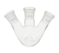 Zerodeko Three-necked Laboratory Flask Glass Boiling Flask with Well-polished Surface and Free of Rough Edges, for Life Science Applications and Azeotropic Distillation