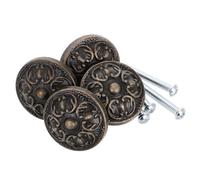 Zerodeko Timeless Simplicity Metal Drawer Knobs Round Wardrobe Handles European Vintage Style for Kitchen Cabinets