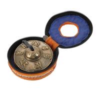 Zerodeko Tingsha Cymbal Bell Copper Yoga Meditation Chime for Mindfulness Sound Therapy Spiritual Practice with Six-character Design