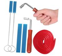 Zerodeko Tools Equal Piano Tuning Set Pieces Professional Metal with 6 and Wrench Wool Felt Damper Blocks Adjust Temperament for Pianists