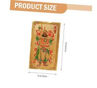 Zerodeko Traditional Chinese Door God Sticker Foil Home Decoration for Spring Festival and Lunar Year Auspicious Door Ornament Enhancing Festive Atmosphere and Family Celebration