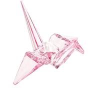 Zerodeko Transparent Acrylic Origami Crane Ornament Lightweight Tabletop Animal Decor Gift Holiday Decorations Creative Collectible for Birthday and Festival