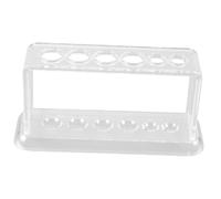Zerodeko Transparent Test Tube Rack Holder for Laboratory Experiments Lightweight Test Tube Shelf for Scientific Research and Educational Use
