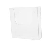 Zerodeko Transparent Wall-mounted File Holder Rack Plastic Office Document Organizer with Modern Design Stable and Reliable File Stand for Catalogs Reports Magazines and Envelopes Storage