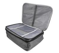 Zerodeko Travel Document Holder Featuring Multiple Sorted Pockets Large Capacity with Code Lock and Double Zipper, Cationic Fabric Card Bag for Safe Storage and Privacy Protection
