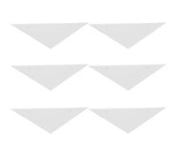 Zerodeko Triangle Plastic 4pcs Foosball Table Corner Protector White Anti-collision Cushion, Smooth Surface
