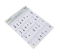 Zerodeko Trumpet Practice Coated with Paper Chord Design on Chart Creative Good Visual Effect, Large Size Fingering and for Beginner Students and Intermediate Players