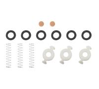 Zerodeko Trumpet Repair Parts Small Set Black and White Felt Pads, Springs, and Cork Washers for Cornet Valve Spring Support, Musical Instrument Accessories for Brass Instrument Maintenance