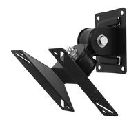 Zerodeko Tv Wall Stand Monitor Wall Mount Heavy-duty Iron Fixed Mounting Bracket with Welding Technology and Corner Mount for Living Room and Bedroom Black