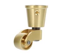 Zerodeko Universal Casters and Furniture Suitable for Home Display Racks Brass with Sturdy Structure and Silent Bearings, 360° Swivel Heavy Duty Wheels for Furniture Feet