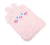 Zerodeko Universal Plush Tablet Sleeve Case with Soft Inner Lining, Portable 9.7-11 Inch Pink Heart Bunny Tablet Storage Pouch for Travel and Daily Use