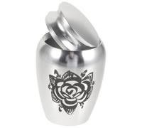 Zerodeko Urn for Ashes Easy to Use Small Alloy Silver Mini Cremation Keepsake Box Lightweight, Bright Appearance for Human Ashes