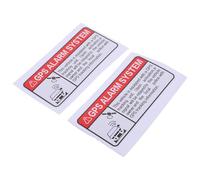 Zerodeko Vehicle Security Alarm System Warning Stickers PVC Material Warning Stickers 2 Pcs Car Decals Easy to Paste Theft Deterrent for Car Exterior