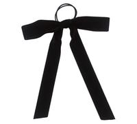 Zerodeko Velour Hair Bowknot Elastic Hair Tie Strong Elasticity Chic Bow Shape Suitable for Holding at Home on Trips