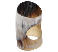 Zerodeko Viking Drinking Horn Stand - Rustic Horn Cup Display Base & Holder - Small Vintage Sculpture Rack for Home Bar, Medieval Decor, and Reenactments - Stable Desktop Storage Ornament