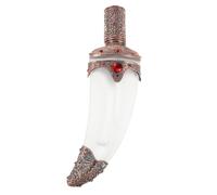 Zerodeko Vintage 45ml Glass Perfume Bottle with Sword-shaped Spray, Arabian Style Refillable Travel Atomizer, Collectible Middle East Fragrance Sprayer for Women
