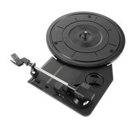 Zerodeko Vintage Black Gramophone Movement Record Player Built-in Speakers Wear-resistant Low Noise Plastic Turntable Cartridge Needle for Home Decor Music Lovers and Beginners