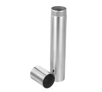 Zerodeko Vintage Diploma Storage Tube for Certificates and Birth Documents, Stainless Steel Silver Holder with Effective Protection and Organised Filing, for Father's Day Or Anniversary