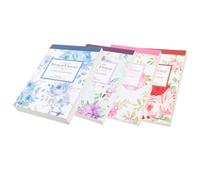 Zerodeko Vintage-Inspired Diary Material Paper for Notebooks and Letters, 4 Books with 100 Sheets Each, Suitable for Painting and Portable, for Journaling and Crafting