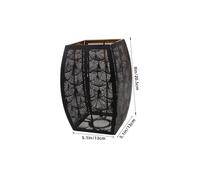 Zerodeko Vintage Metal Lampshade with Intricate Web Pattern Hollow Carved Design for Floor and Table Lamps Easy Installation Stylish Home Decor Accent Unique Retro Lighting Accessory