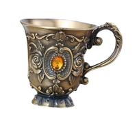 Zerodeko Vintage Nordic Metal Wine Cup Retro Chalice Smooth Surface for Party Home Restaurant