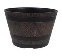 Zerodeko Vintage Resin Planter Pot with Tree Bark Texture, Lightweight and Practical Bonsai Container for Plants and Ferns, for Garden and Balcony Use