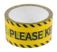 Zerodeko Warning Caution Tape High Visibility Safe Distance Tape for Construction Meters Strong Adhesion Portable for Laboratories Factories and More
