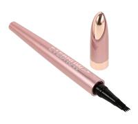 Zerodeko Waterproof 4-Tip Microblade Eyebrow Pen Precision Brow Pencil Deep Brown 2# Rose Gold Microblading Eyebrow Pencil for Women Makeup