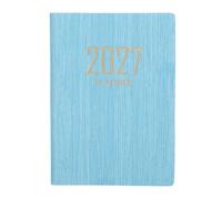 Zerodeko Weekly Planner Notebook A5, Thin PU Cover, 2027 Dated Edition | Portable Work Planning Notebook, Weekly and Monthly Overview, Agenda Planner for Business, Academic