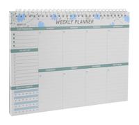 Zerodeko Weekly Planner Notepad Tearable To Do Pad Undated Task Notebook Lightweight for Work Study Organizing Schedules and Daily Planning with Material