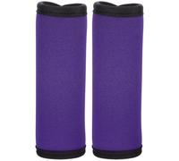 Zerodeko Weightlifting Barbell Grips 2Pcs Horizontal Bars Pad Removable Anti-Slip Covers for Power Lifting and Gym Training in Purple