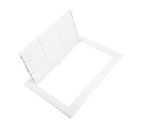 Zerodeko White Abs Wall Access Panel Cover with Hidden Design and Wear Resistant Feature, Decorative Inspection Door for Drywall Ceiling and Wall, Suitable for Plumbing and Electrical