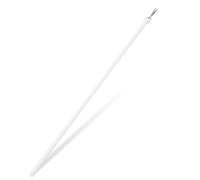 Zerodeko White Acrylic Curtain Pull Rod Wand for Drapery Lightweight Manual Sliding Stick for Opening Closing Long Curtains Tear Resistant Design for Home and Office Use