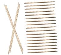 Zerodeko White Copper Classical Guitar Fret Wire Set 19Pcs for Easy Installation and Sound Tone - Standard Guitar Frets Upgrade Parts for Acoustic and Classical Beginners