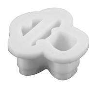 Zerodeko White Pla Clay Cutters for Polymer Clay Earring Making, Easy to Store and Increase Work Efficiency, Cartoon Mushroom Earring DIY Molds for Jewellery Crafting