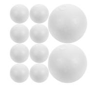 Zerodeko White Polystyrene Balls Solid Round Spheres for Christmas Party Decorations DIY Craft and Molecular Models