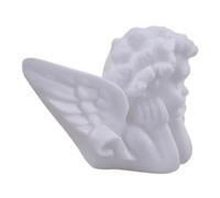 Zerodeko White Vinyl Angel Cake Topper for Wedding and Party Decorations, Charming Desktop Ornament and Table Centrepiece, Versatile Multipurpose Angel Figurine with Delicate Romantic Style