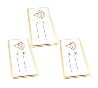 Zerodeko Wifi Password Sign with User-friendly Design 3pcs Acrylic Wifi Coverage Reminder Compatible with Devices and Operating Systems for Hotel Or Office Desk Display