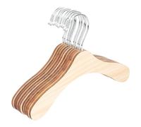 Zerodeko Wire Coat Hangers 10pcs Mini Clothes Hanger Pet Hangers 22CM Wooden Clothes Apparel Hangers Small Cloth Hangers for Dog Cat Doll Pet Clothes Hanger Clothes Pet Clothes Hanger Rack