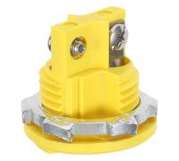 Zerodeko Wire with Generation Processing Plug and Male Food Power K-type Thermocouple Connector Female Panel Socket Yellow Plastic Adapter Extreme Durability