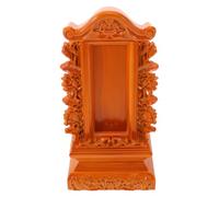 Zerodeko Wooden Ancestral Tablet Stand, Blank Memorial Plaque for Altars | 9.1x4.3x2in Perfect for Ancestral Shrine Placement, Smooth Finish, Fits Altar Shelf, Suitable for Memorial Use