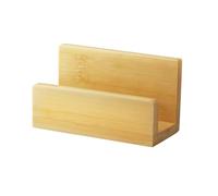 Zerodeko Wooden Business Case Storage Box Multifunctional Space-saving Name Card Organizer Opening Style Design for Office Meetings and Company Desk Use