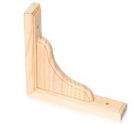 Zerodeko Wooden Corbels Triangle Shelf Brackets 5.91X5.91X1.18In Unfinished Paintable Floating Shelf Support for Kitchen Cabinets Bookcase and Industrial Rustic Decor