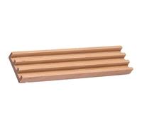 Zerodeko Wooden Domino Angled Base Rack Holder and Multi Slots | Domino Tiles and Game Cards, Beech Wood Build, Keeps Hands Free, Family Board Play