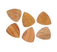 Zerodeko Wooden Guitar Picks 6pcs Mixed Rosewood Walnut Olive Wood Plectrums for Folk Bass Electric Guitars for Practice and Performance in Uk Random Color