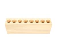 Zerodeko Wooden Lipstick Holder Stand with Multi-Grid Design, Space-Saving Makeup Organiser for Desktop Use, Suitable for Makeup Artists and Home Storage