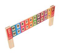 Zerodeko Wooden Ruler for Subtraction Learning Educational Math Accessory for Kindergarten Unique Design for Composition and Understanding Household Tool for Early Education