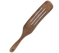 Zerodeko Wooden Slotted Spatula with Long Handle for Stir-Frying and Baking, European Design Kitchen Utensil Made of Practical Wood, Leaves No Food Residue, Fine Craftsmanship, for Stirring